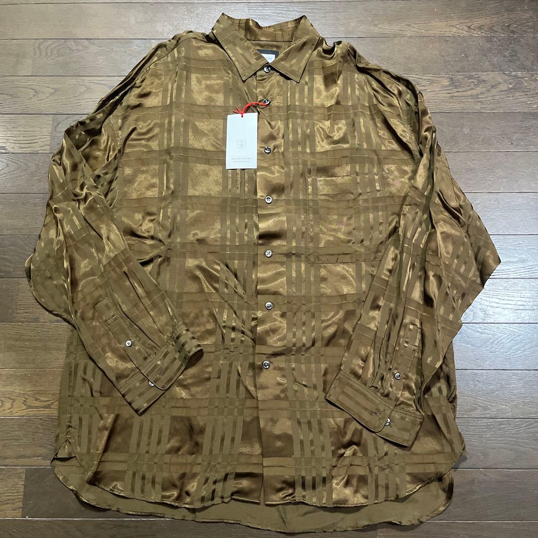 MAISON SPECIALシャドーチェックプライムオーバー長袖シャツXLXL LL MAISON SPECIAL