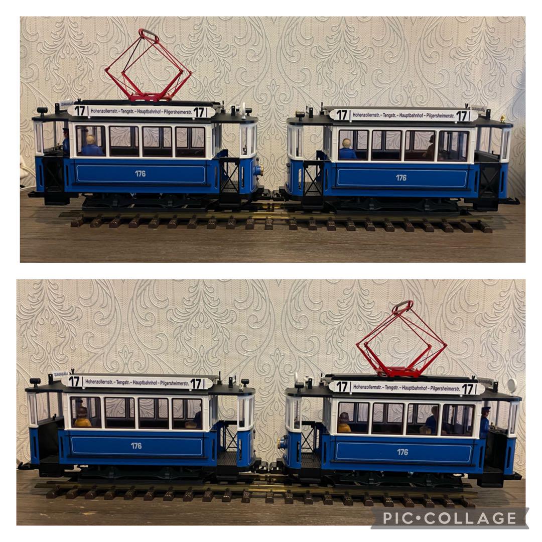 LGB 路面電車2両セット 20202 動作確認済み LGB 路面電車2両セット 20202 動作確認済み