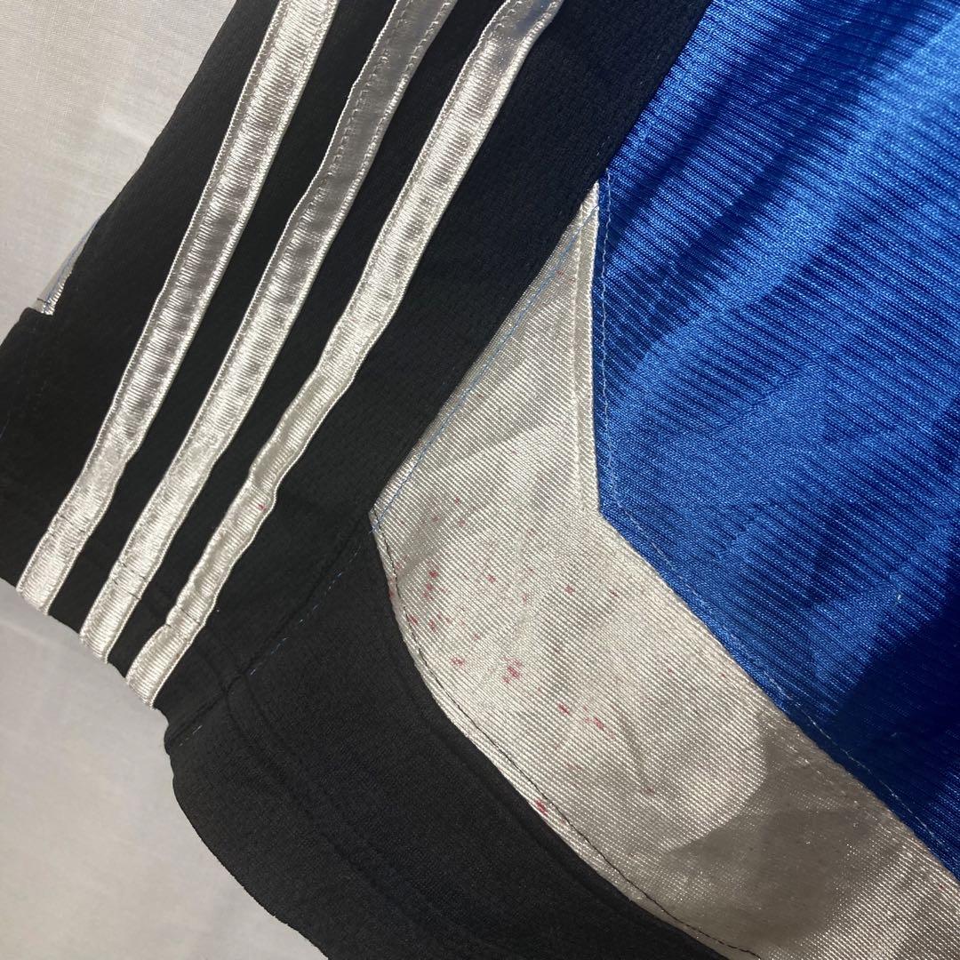 adidas テロテロジャージ素材 ショートパンツ 三本線 刺繍ロゴ