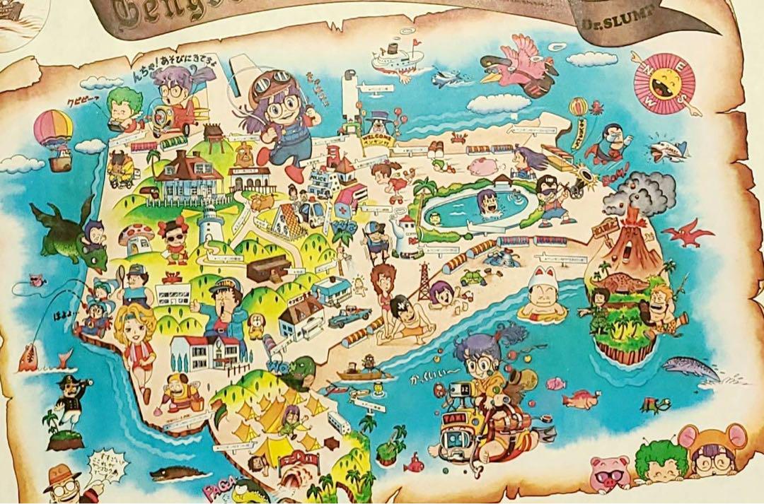 1982年鳥山明Dr.スランプアラレちゃん昭和レトロ漫画イラスト紙