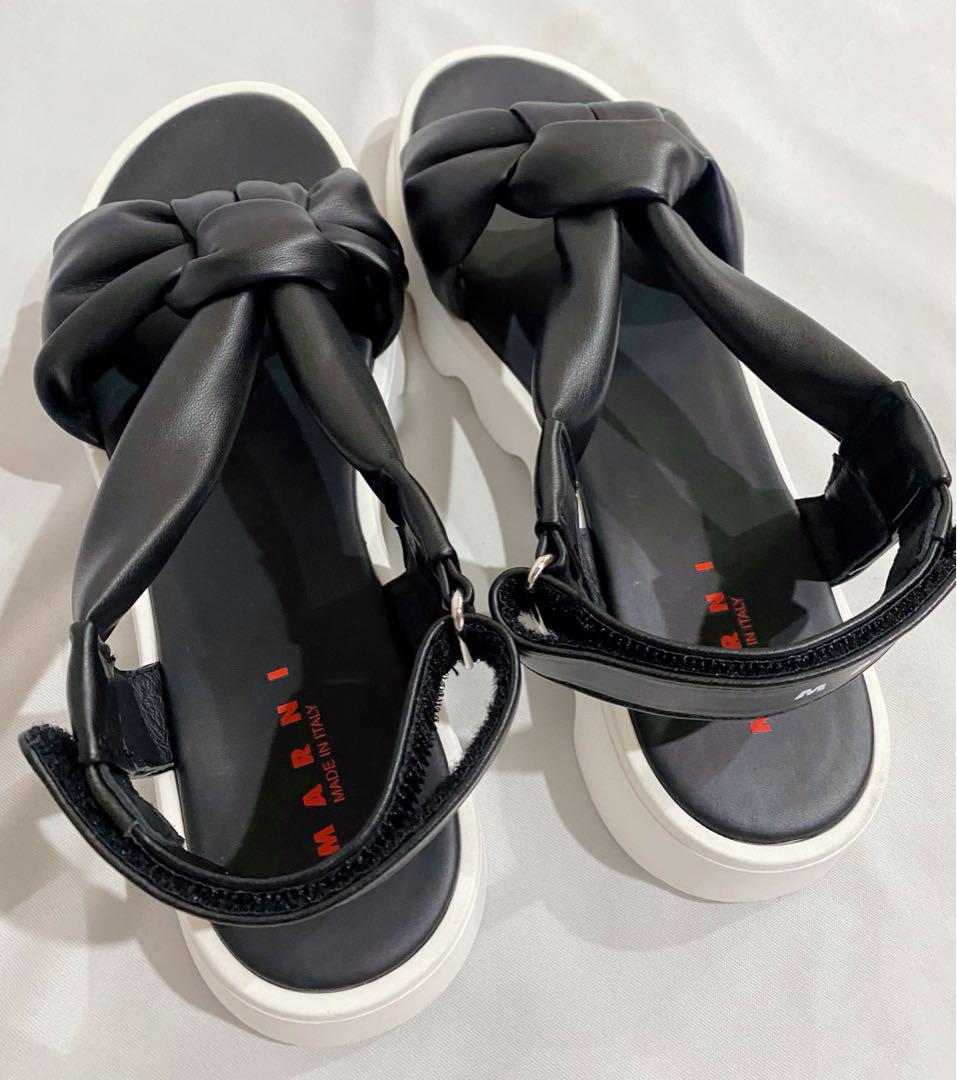 大特価市 kid's MARNI マルニ サンダル ブラック 靴
