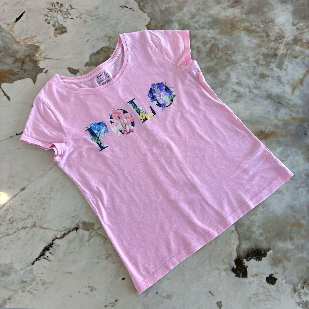 Polo Ralph Lauren フラワープリント Tシャツ 160cm ロゴ - メルカリ