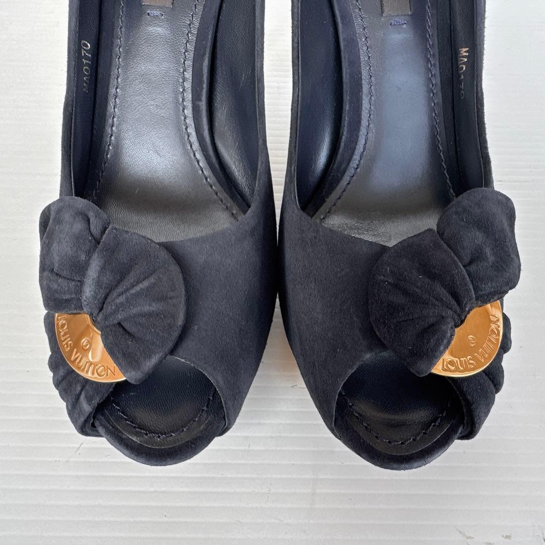 ルイヴィトン　オープントゥ　厚底　ハイヒール　パンプス　サンダル　新品　36.5