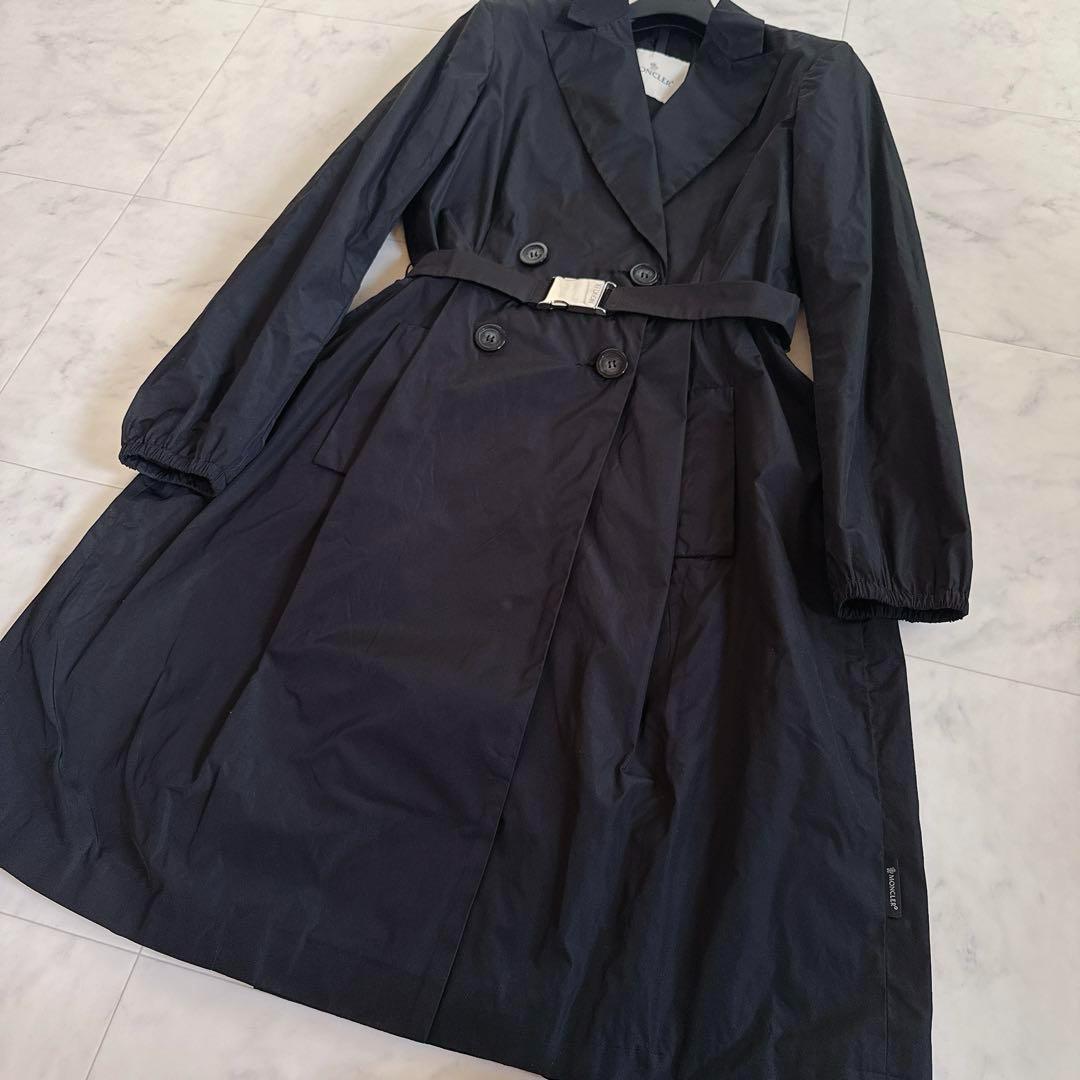 極美品✨ MONCLER モンクレール MOYADE トレンチコート 黒 1