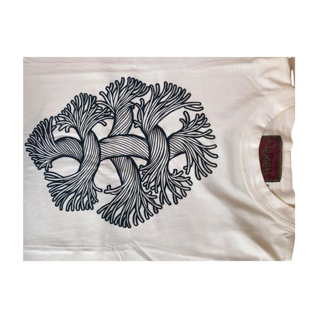 クリストファーネメス 白Tシャツ グラフィックプリント - メルカリ