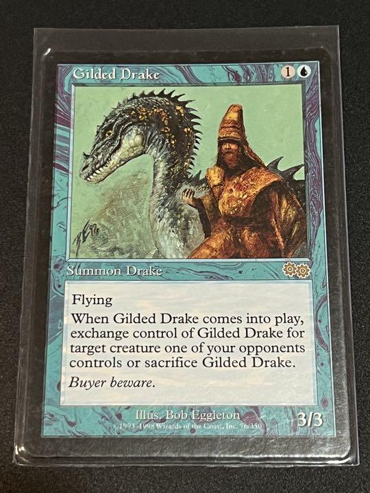金粉のドレイク　英語　ウルザズ・サーガ MTG ウルザズサーガ 英語版 金粉のドレイク Gilded Drake