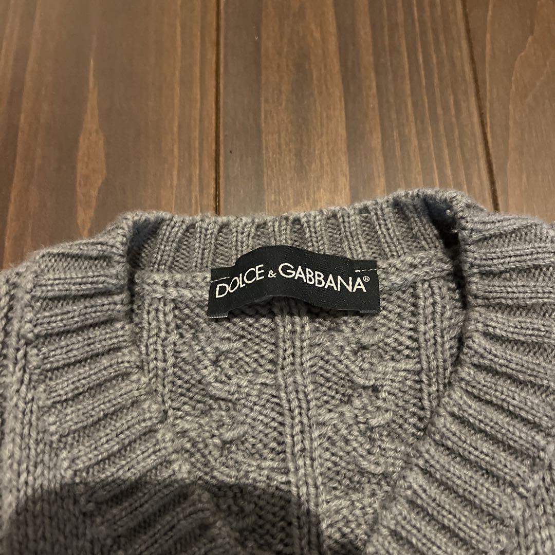 DOLCE & GABBANA グレー ニット セーター サイズ39