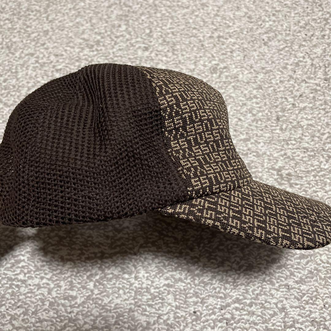 90sStussy Monogram Logo 5 Panel Mesh Cap