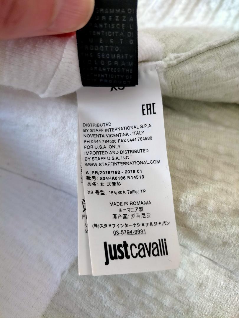 Justcavalli　ジャストカヴァリ　ニットチュニック ノースリーブ XS Justcavalli ジャストカヴァリ ニットチュニック ノースリーブ XS