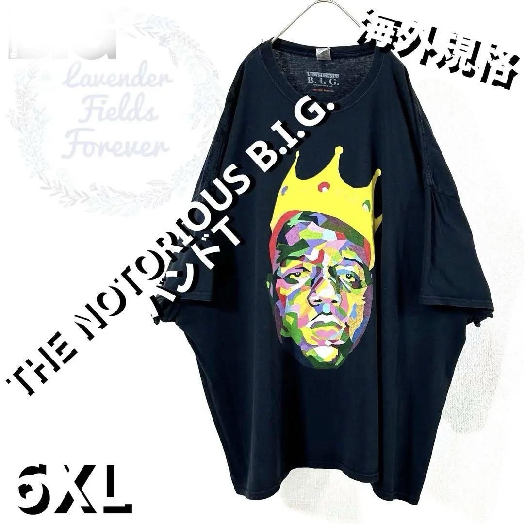 ノトーリアスBIGTシャツ大ラップヒップホップ黒ギャングスタ6XLアメリカ古着