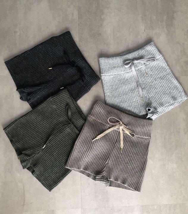 juemi Heather Knit Shorts | costaveras.com.br
