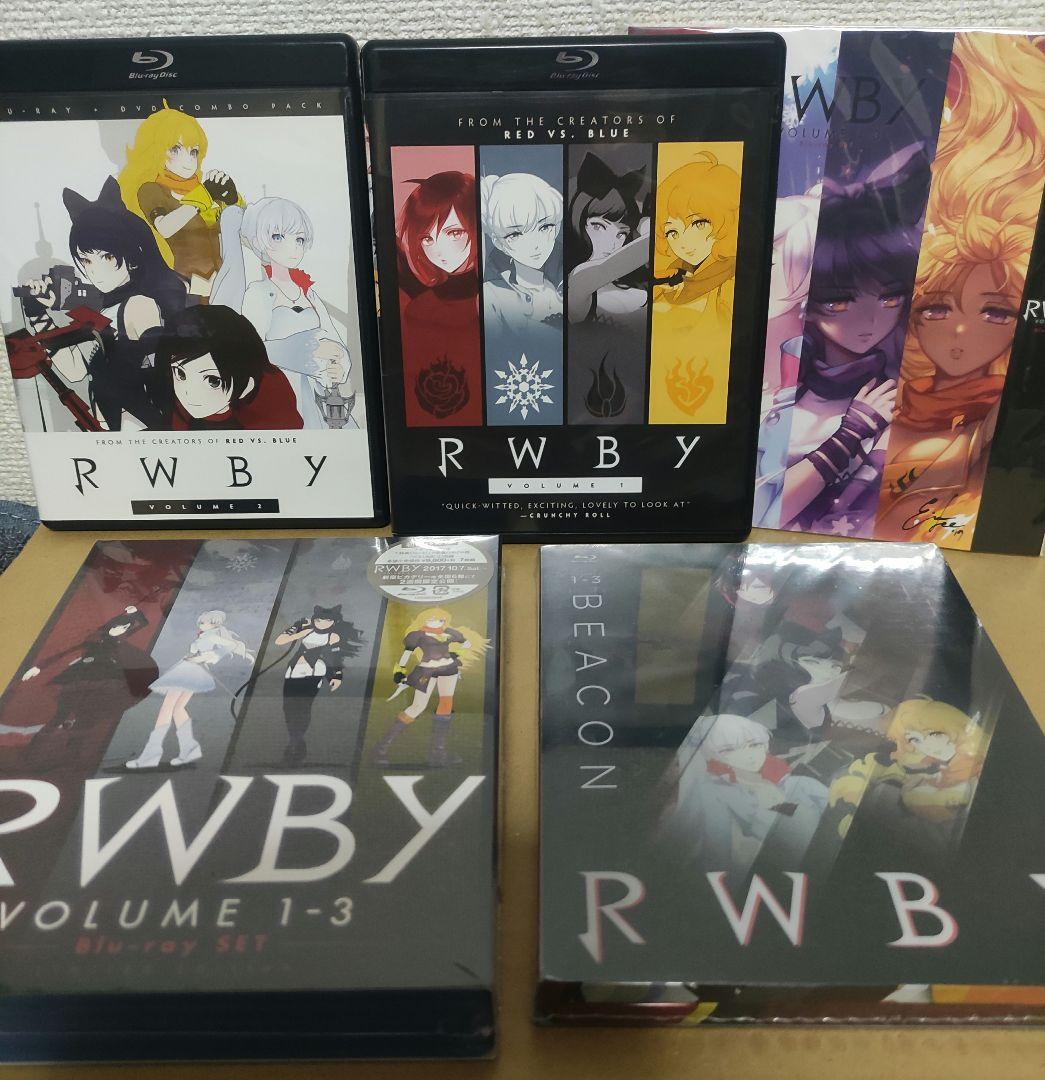 RWBY Blu-ray まとめ売り Volume 1-3 海外版 日本語版目立った傷や汚れなし