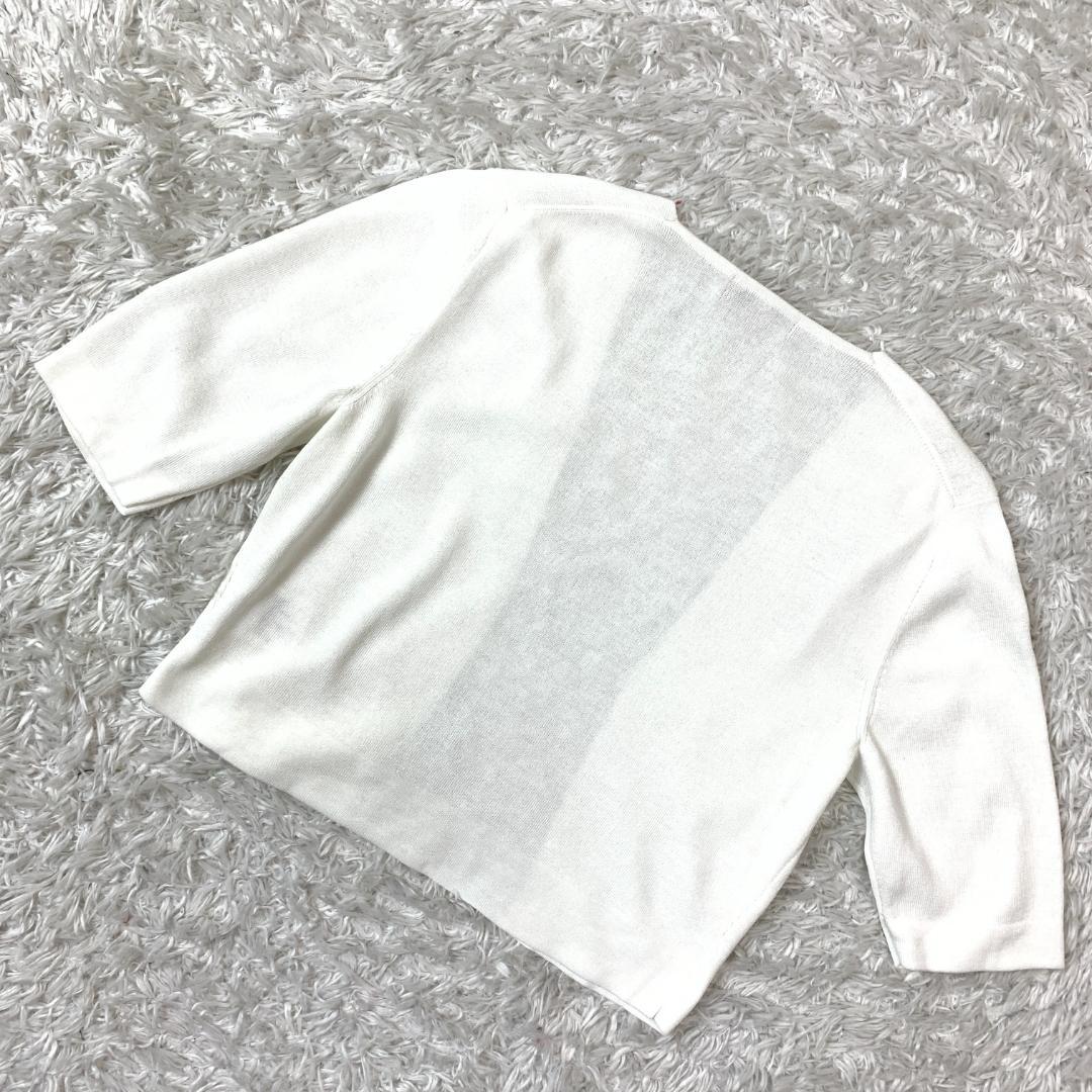 TOCCA トッカ 半袖カーディガン ホワイト XS B476 - メルカリ