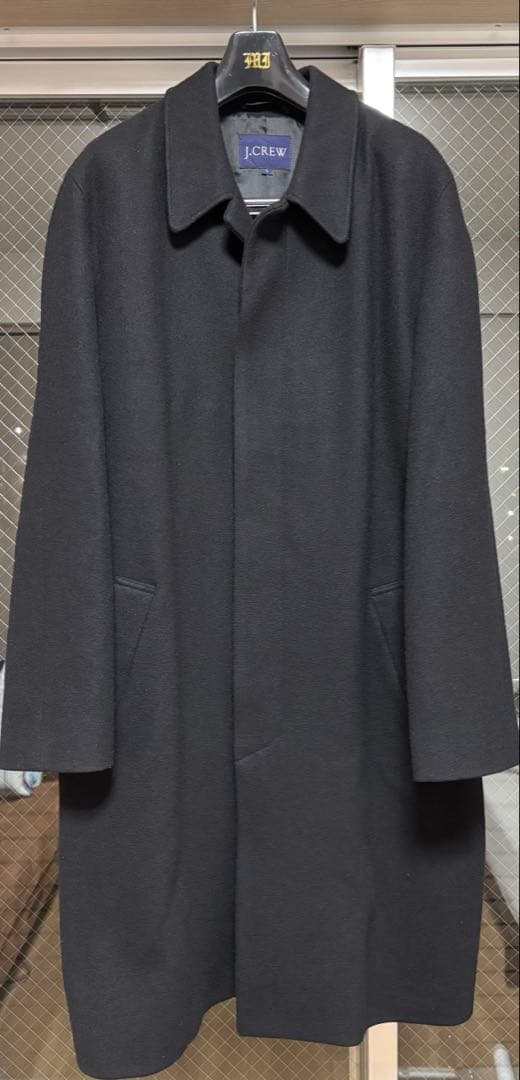 90’s J.CREW ウールチェスターコート Black sizeLL J.Crew