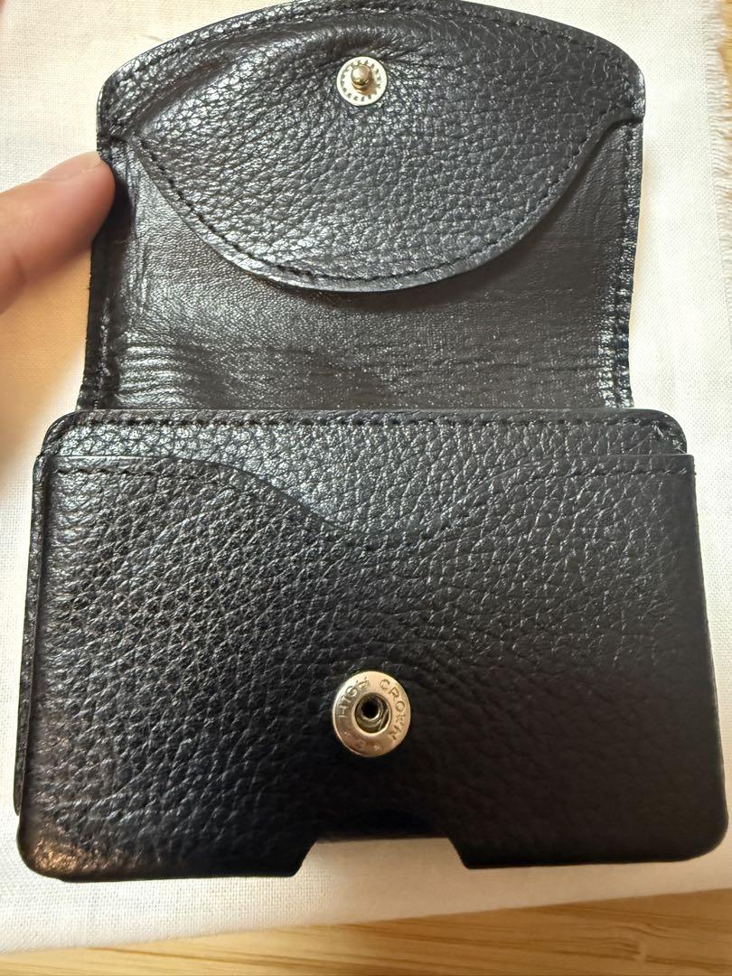 Maison Sbond 黒 レザー 折り財布 - メルカリ