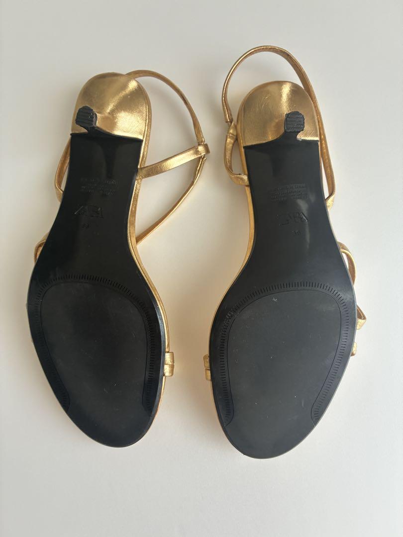 【ZARA】レザーキトゥンヒールサンダル 1332/510/811 ZARA レザーキトゥンヒールサンダル 1332/510 (ZARA/パーティー