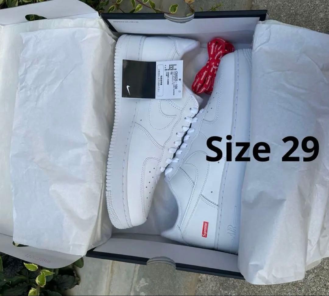 Nike Air Force 1 Supreme ホワイト 29cm