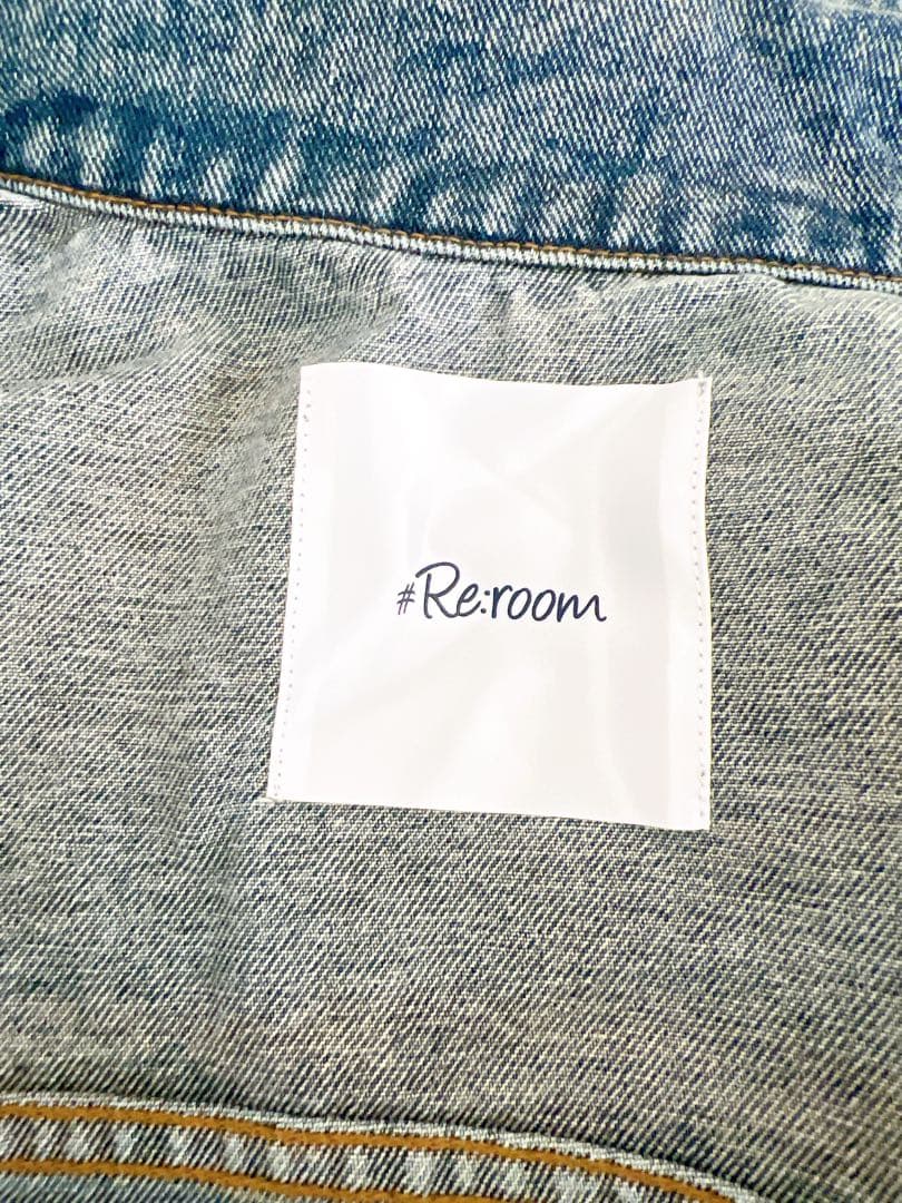 Re room ライトブルー デニムジャケットM Re room WWW_SHINETEETH_COM