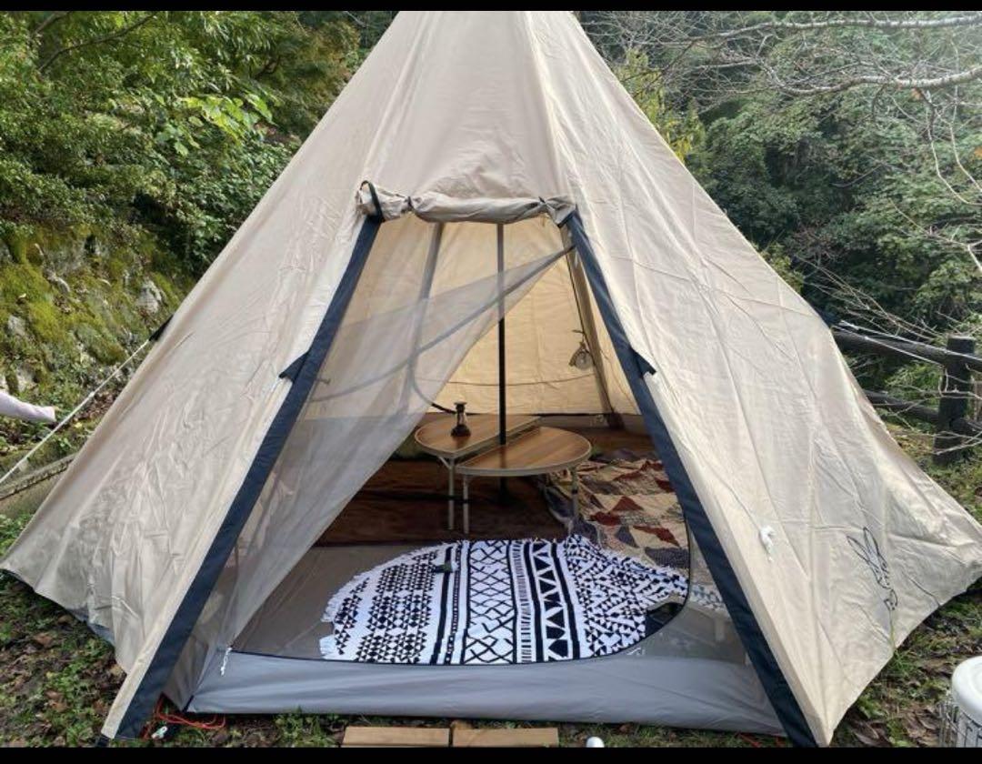 DODワンポールテントL T8-200-TNタンL.グランドシートセット ワンポールテントL（タン） T8-200-TN - DOD（ディーオーディー