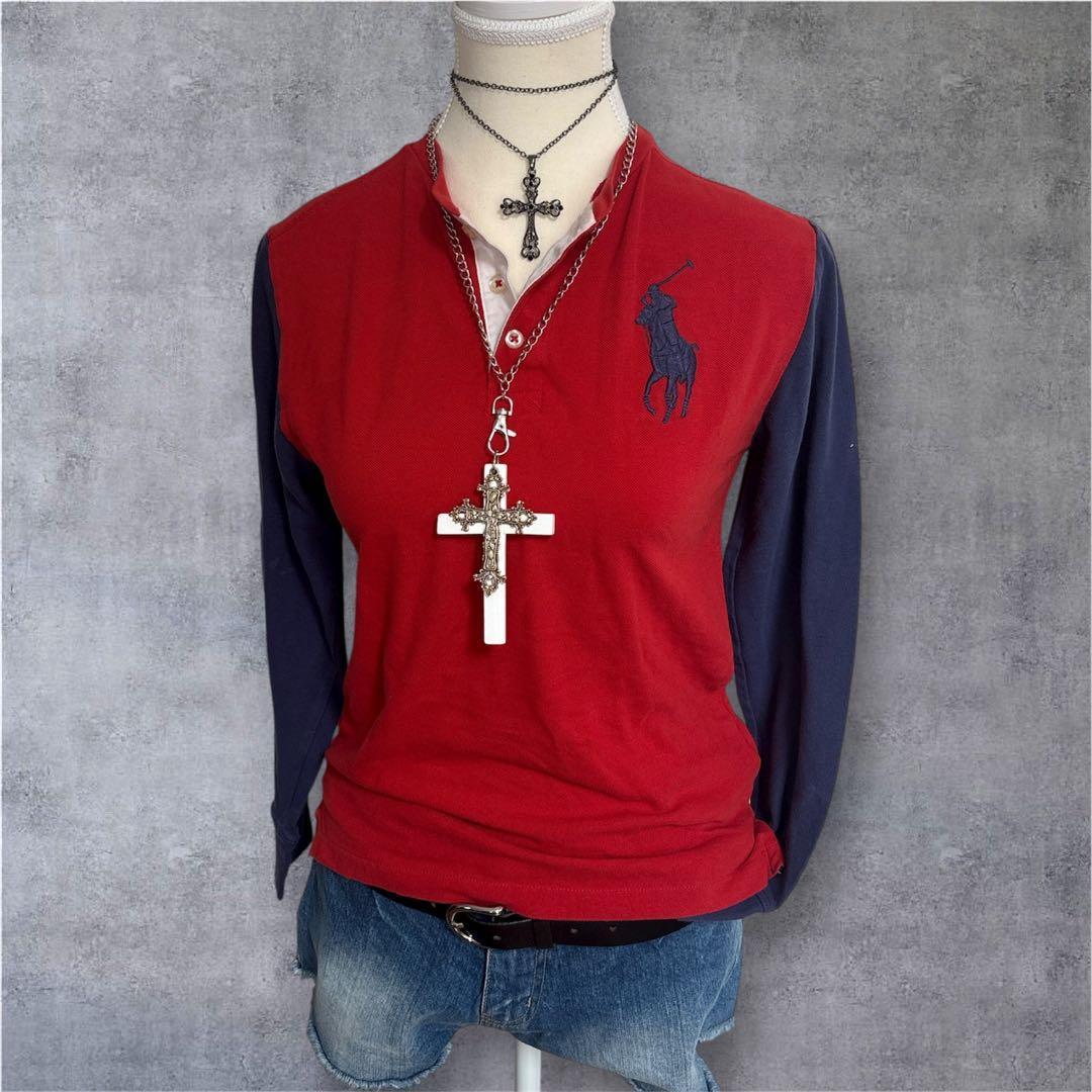 ラルフローレン Y2K ビッグポニー ピチ ポロシャツ ロンt 平成ギャル