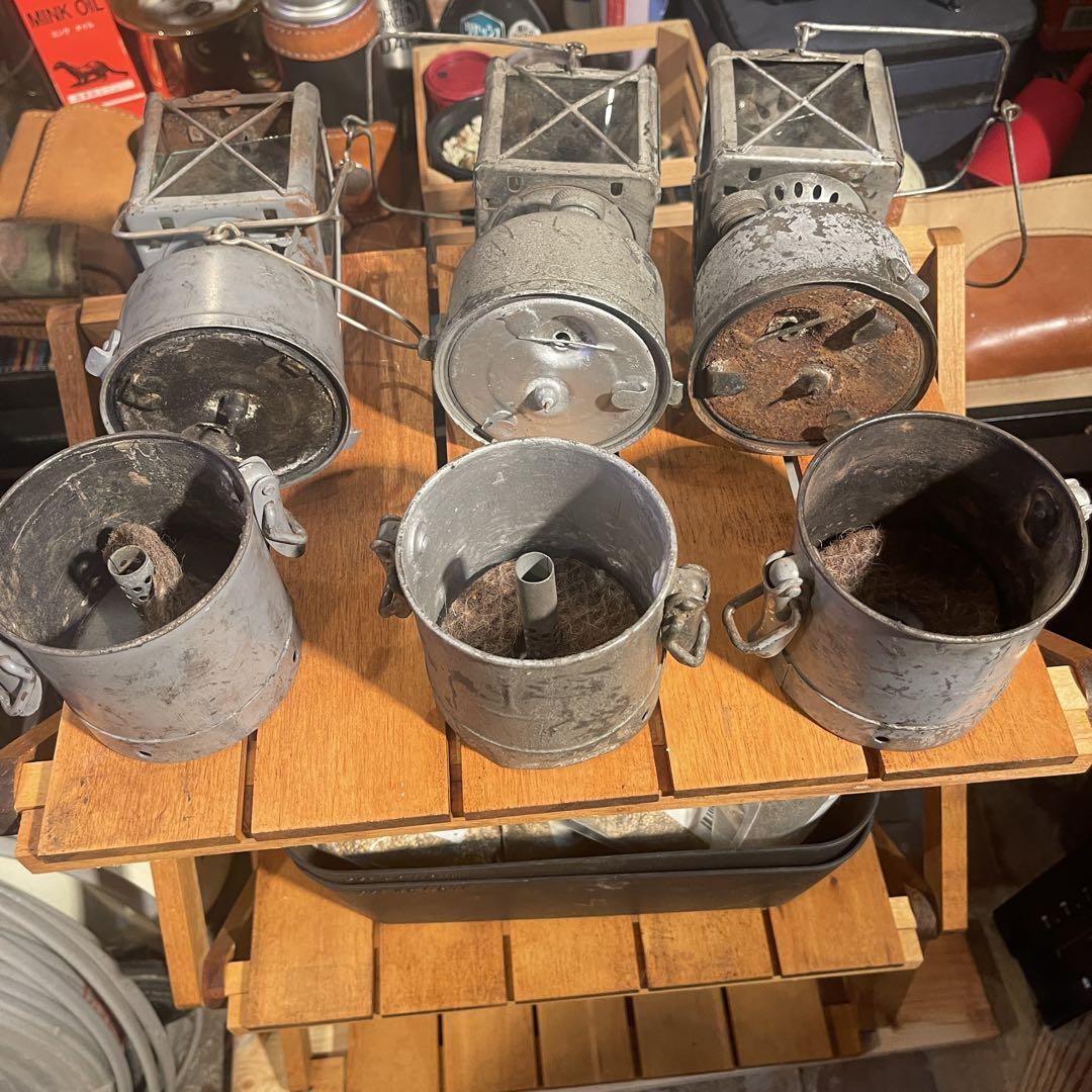 激レア　スウェーデン軍　カーバイドランタン　3セット　ジャンク品