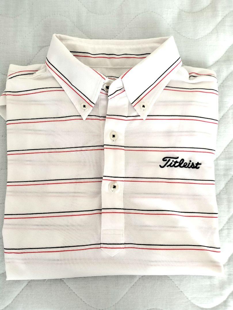 Titleist ストライプ ポロシャツ M - メルカリ
