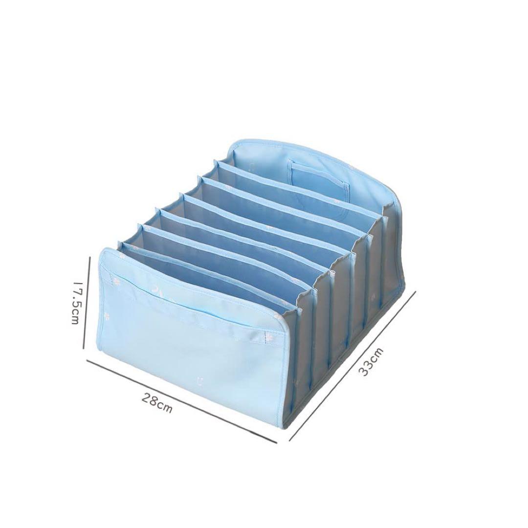 ラスト一点 良選NCブルー7マス衣類 仕切り収納 サイズ33 28 17.5 MARWIL-DEMENAGEMENTS_CH