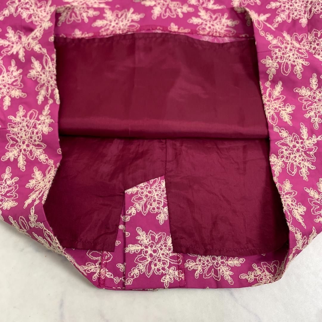 LA7486 トッカ 総刺繍 ノースリーブワンピース コットン ピンク