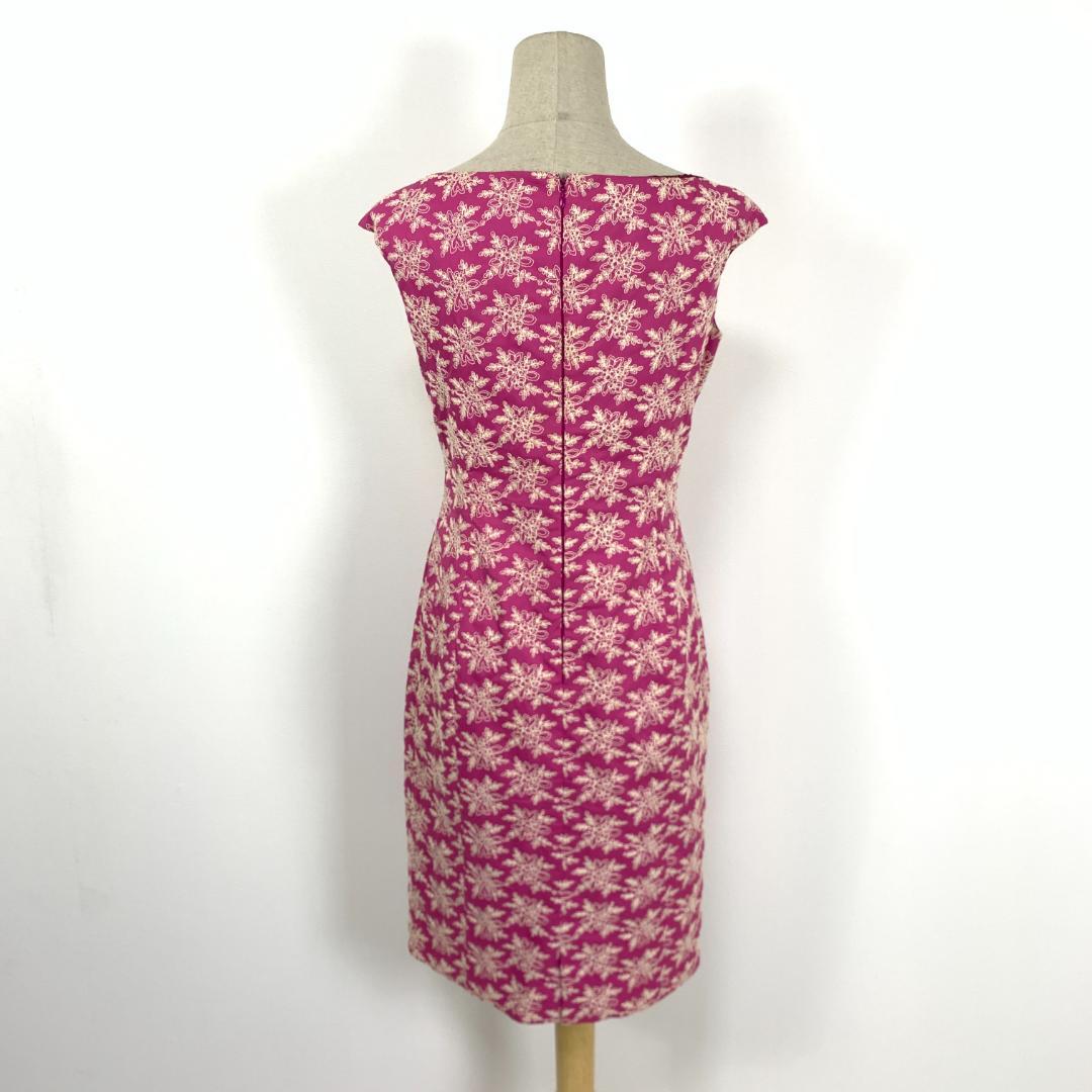 トッカ　ノースリーブワンピース　刺繍　綺麗め　サイズ6 女子 TOCCA - トッカ ノースリーブワンピース 刺繍 綺麗め サイズ6