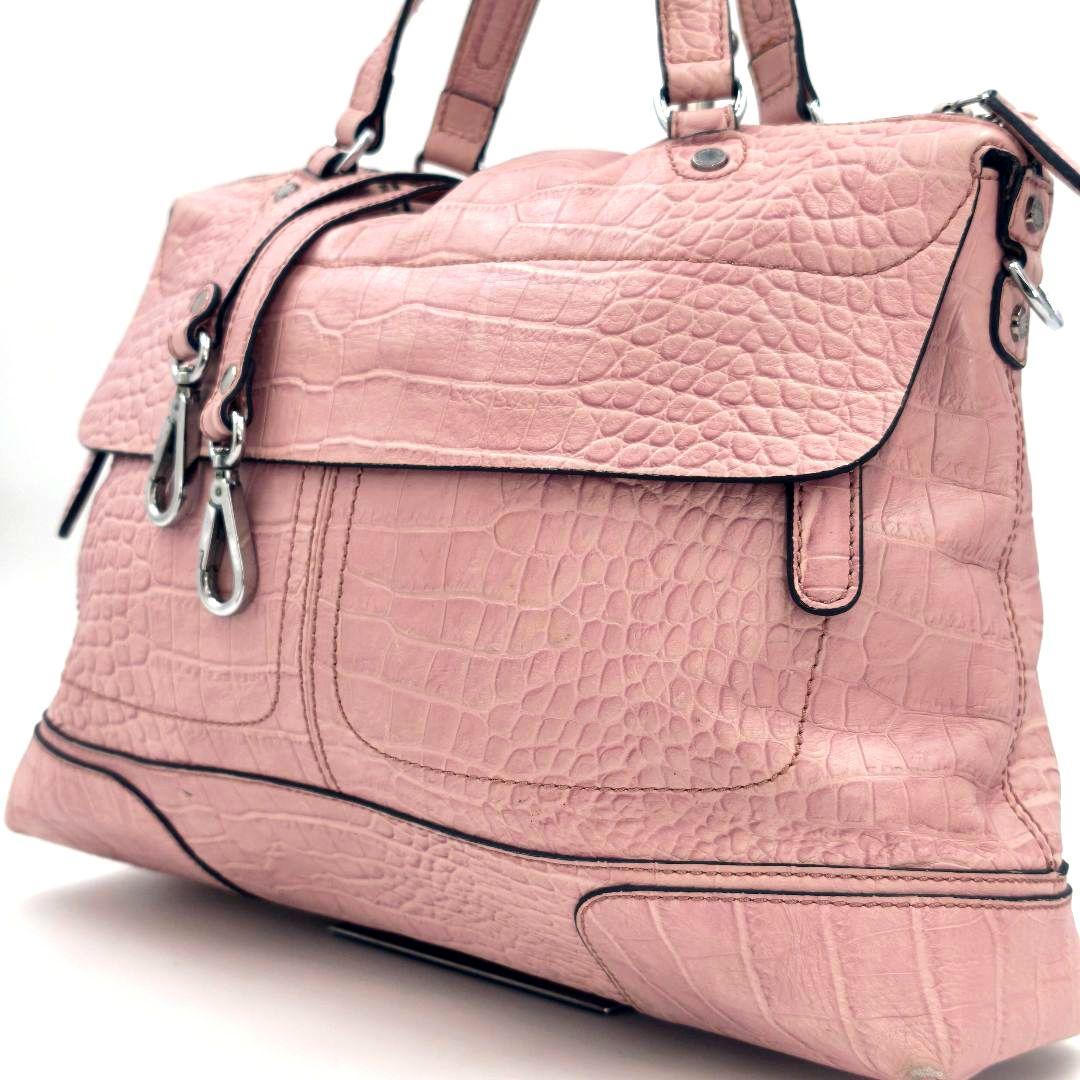 【希少◎】KESSLORD ショルダーバッグ 2way クロコ A4 斜め掛け