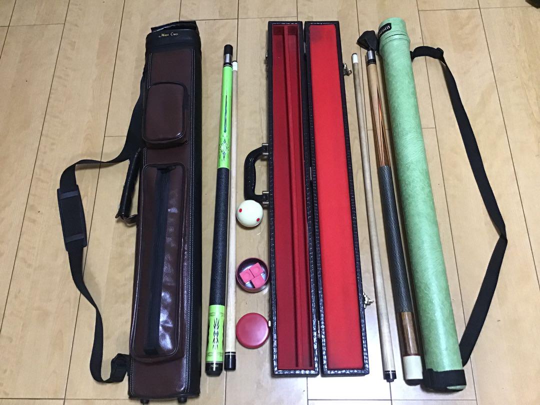 ビリヤードキューMezz&ADAMセット売り Mezz Cues ADAM ビリヤードキュー ケース付き まとめて整理処分