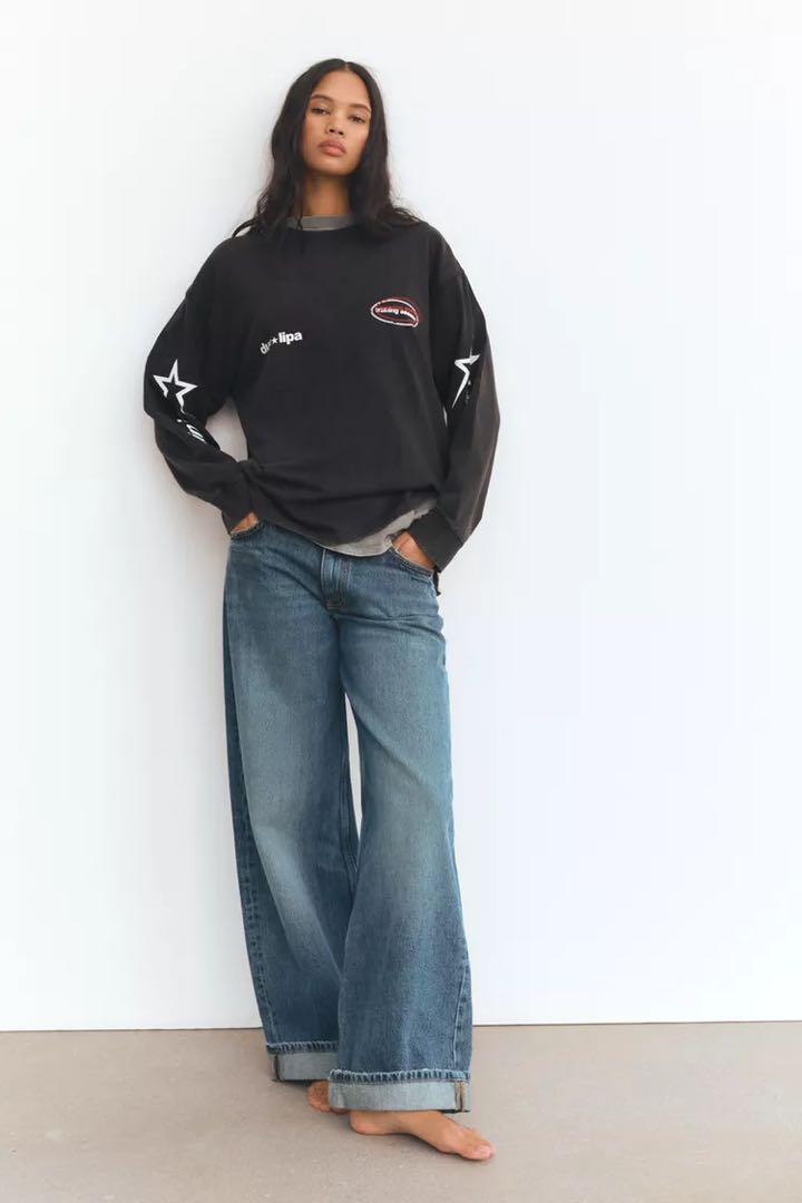 ZARA　ザラ　DUA LIPA© ロングスリーブTシャツ　S　新品