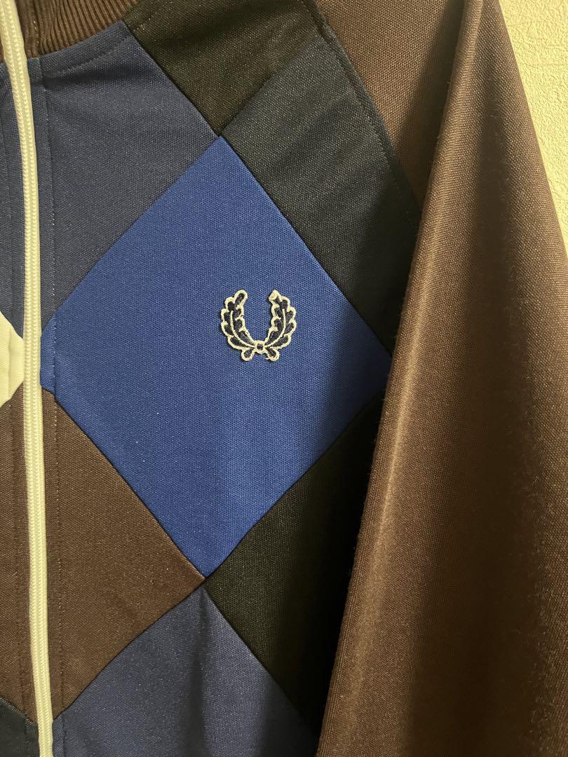 【激レア】FRED PERRY フレッドペリー　トラックジャケット　アーガイル柄 1b7e243dc940a18f9cea96d889e1a7