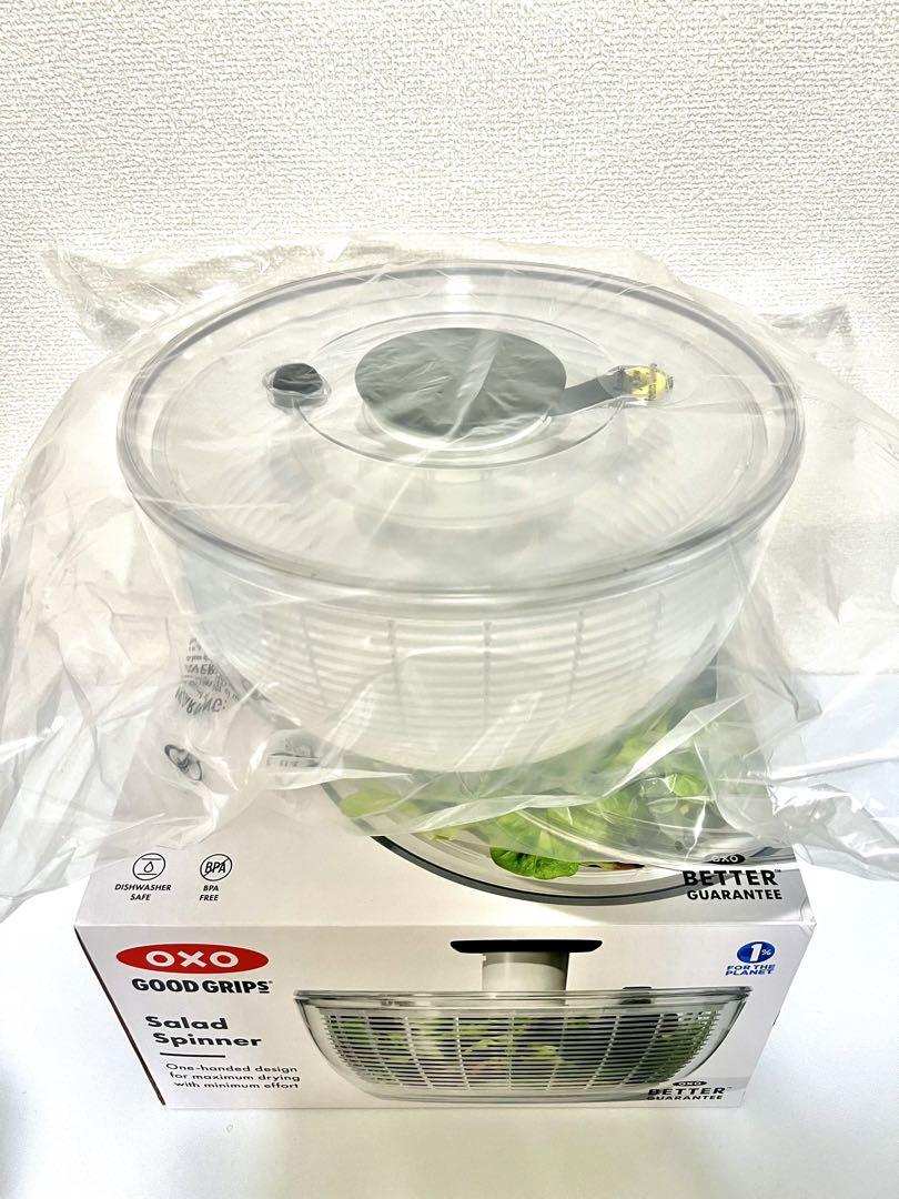 【新品未使用】OXOオクソークリアサラダスピナー大