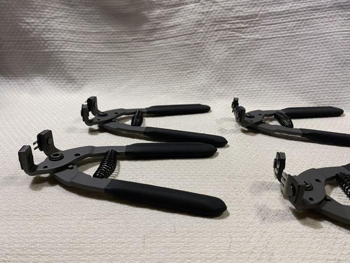協進エル　プロ菱目パンチ　4種4本セット　レザークラフト工具　未使用自宅保管品