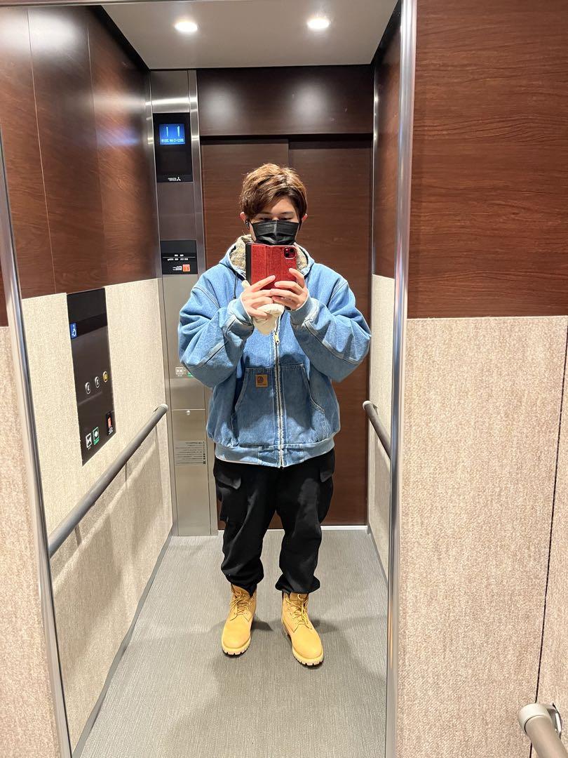 専用 Carhartt デニムジャケット フランネル内側