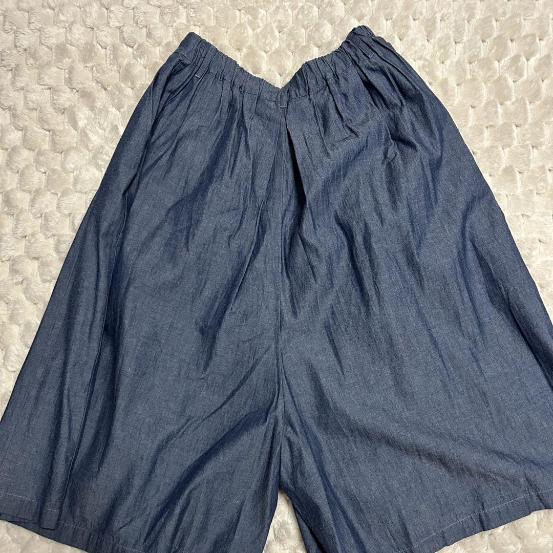 P016 コンジェペイエ　フリーサイズ　デニム　ワイドパンツ