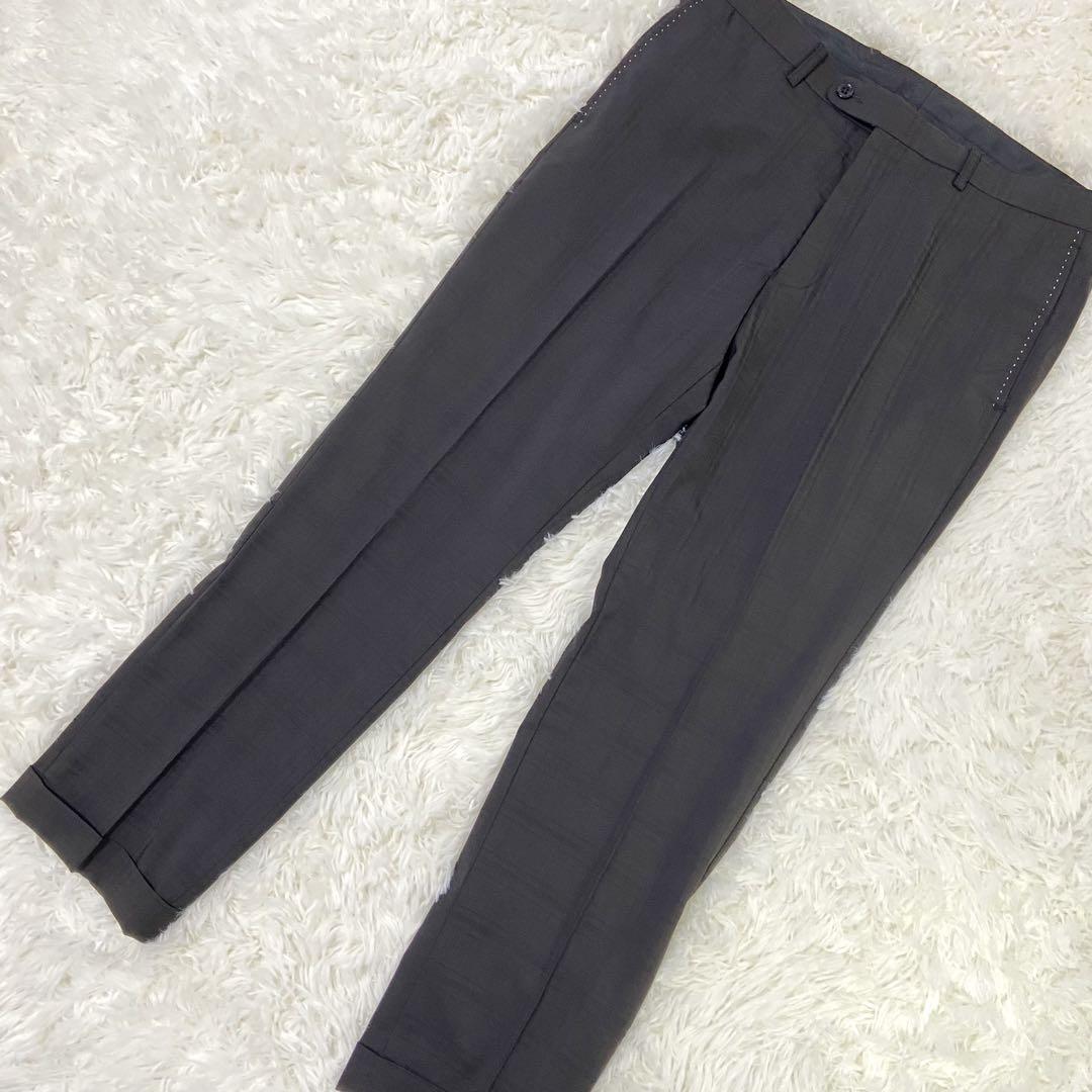 未使用級】Lサイズ 洗濯可 ストレッチ チェック柄 タカキュー