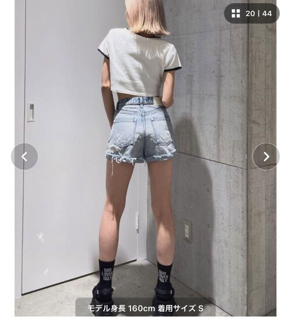 ✴︎GYDA ダメージ　デニム　ショート　現行品✴︎