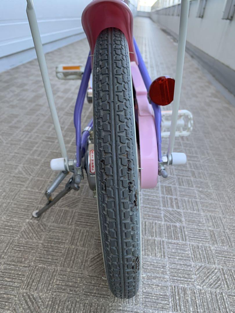 ブリヂストン　Eco Kids 16インチ 自転車 紫とピンク