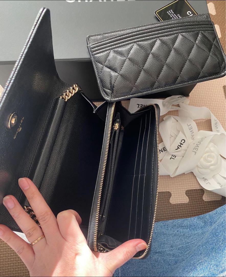 関税込★新作CHANELシャネルチェーンウォレット 携帯 キャビア 駅南やまご質店オンラインショップ / シャネル チェーンクラッチ