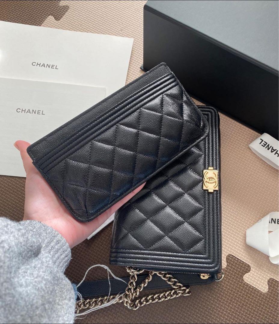 関税込★新作CHANELシャネルチェーンウォレット 携帯 キャビア 駅南やまご質店オンラインショップ / シャネル チェーンクラッチ