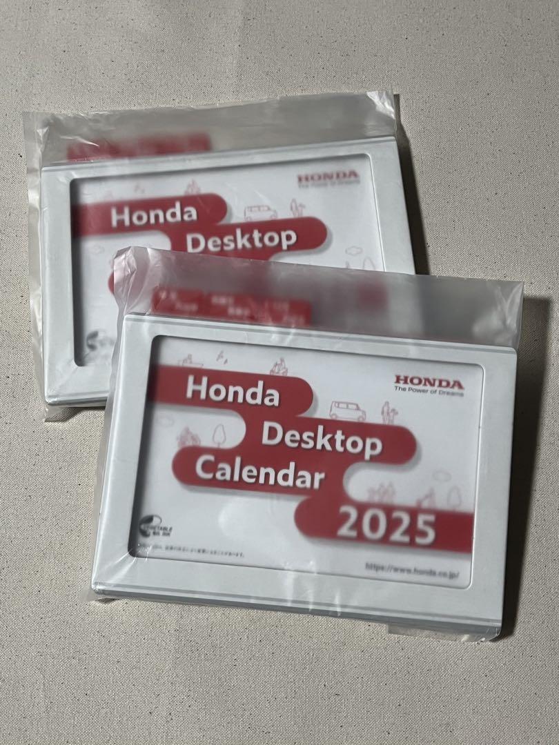 HONDA ホンダ 卓上カレンダー 2025 2個セット デスクトップカレンダー