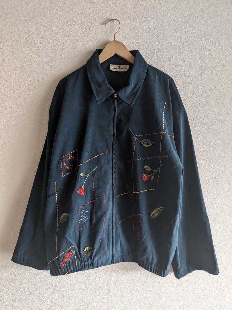 ERIN LONDON EMBROIDERY ZIP BLOUSON