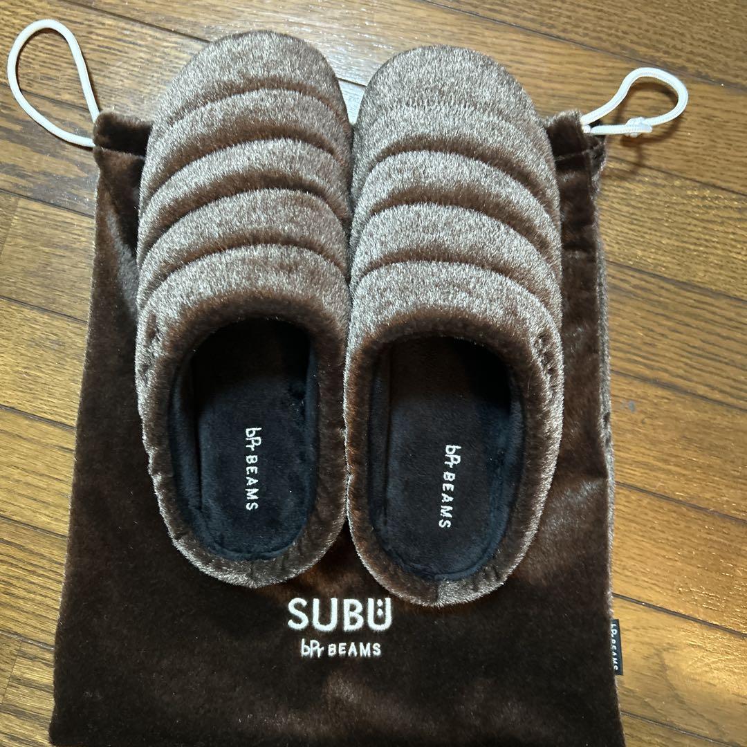 SUBU BEAMSコラボ ブラウンスリッパ