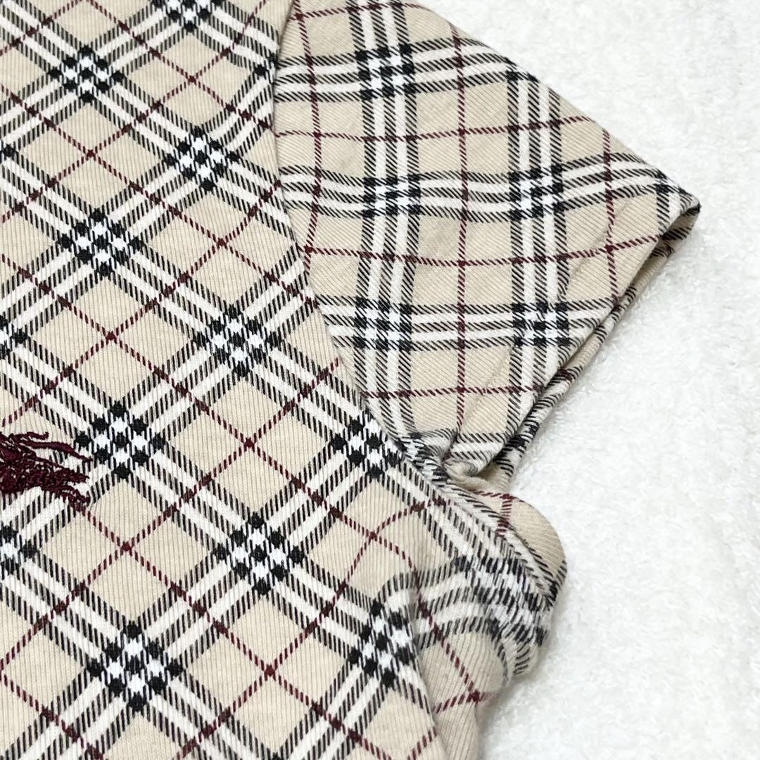 バーバリーブルーレーベル ノバチェック 半袖Tシャツ 38