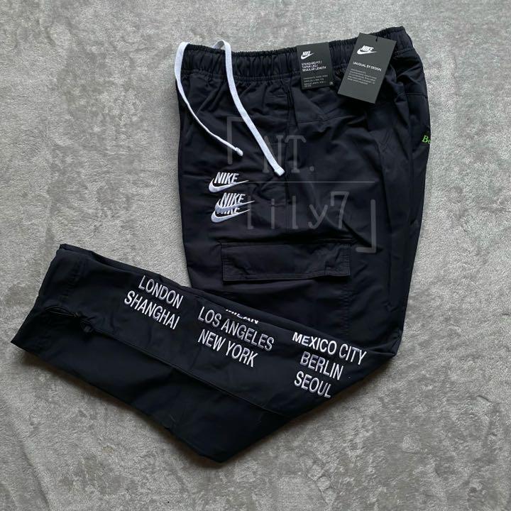 大得価人気 NIKE パンツ カーゴパンツ ブラック SWOOSH スウッシュ L0cs2-m78913696685 正規品大人気