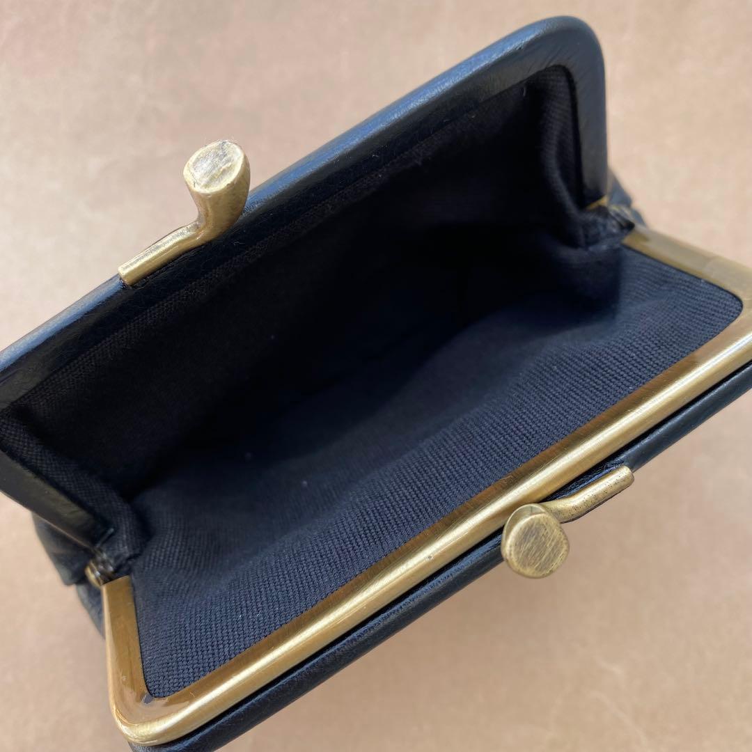 がま口 ポーチ コインケース 小銭入れ 小物入れ ブラック がま口 ポーチ コインケース 小銭入れ 小物入れ ブラック