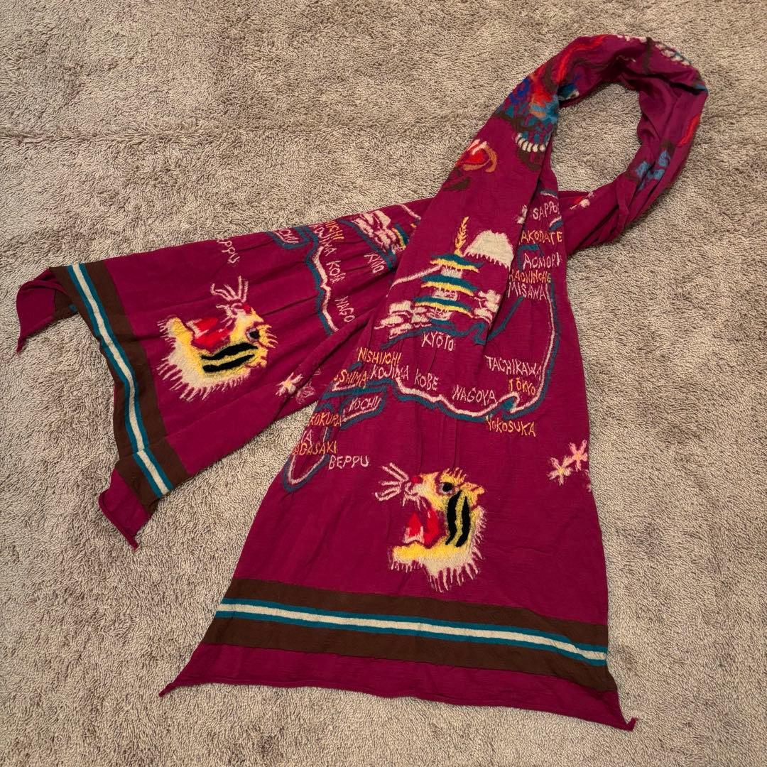 希少 KAPITAL キャピタル 縮絨ウール マフラースーベニア ストール