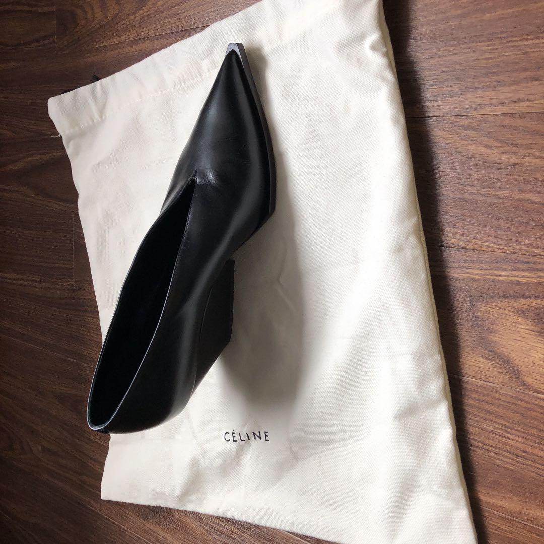 セリーヌ、レザー、一回履いただけの美品